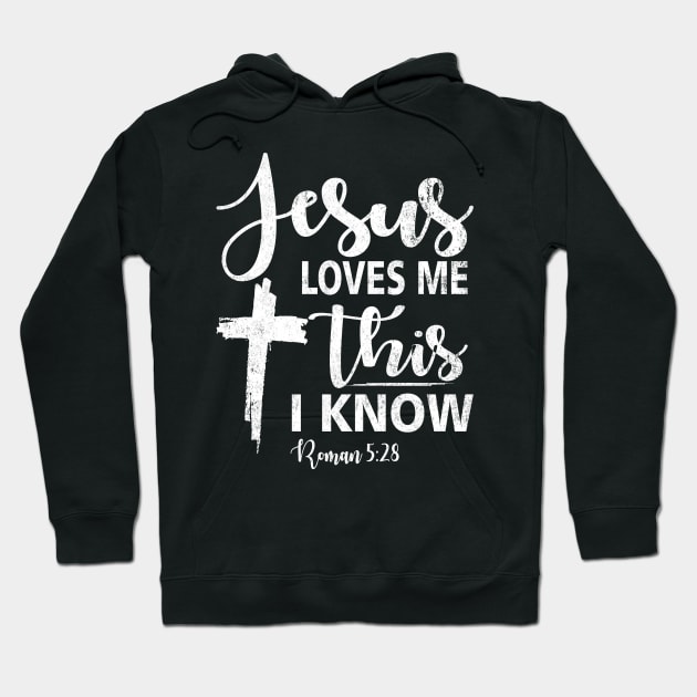 Jesus Loves Me Wood Gifts for Christian Women Men Religious Hoodie by Otis Patrick